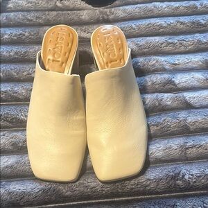 Cream Women's Mules by Franco Sarto
